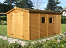 (copia) .Casetta da Giardino in Legno d' Abete Nordico(16mm) - 273x370 cm - 10,0 m² - Pavimento Incluso -ITALFROM40