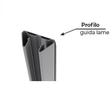 Profilo di Guida  per recinzioni Orizzonte Grigio 7016
