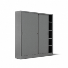 Armadio Metalico con Porte Scorrevoli - 4/8 Ripiani 180x45x200h