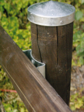 confezione da 10 pezzi 80 mm diametro da 80 mm a 140 mm Copripalo in rame per pali tondi in legno recinzione
