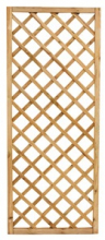 Pannello Grigliato Diagonale in Legno di Pino Impregnato per Giardino - cm 60x180h
