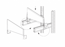 SEPARATORE PER RIPIANO PROFONDITA' 30 cm (completo di 2 sostegni)