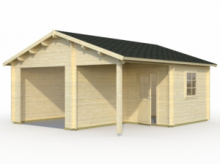 Garage in Legno d' Abete Nordico(44mm) - cm 530x570cm - ITALFROM26