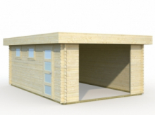 Garage in Legno d' Abete Nordico(44mm) - cm 380x570 cm - ITALFROM29