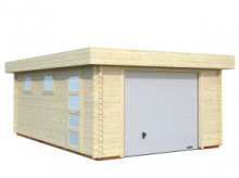 Garage in Legno d' Abete Nordico(44mm) - cm 380x570 cm - ITALFROM31