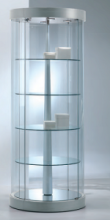 Vetrina Rotonda in Cristalli Temperati - Diametro 71 cm - H. 190 cm