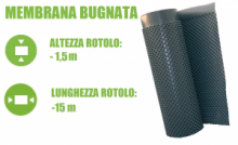 Membrana Bugnata Impermeabilizzante in Polietilene ad Alta Densità H 1,5x15 m - Italfrom