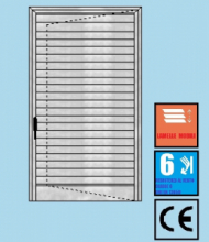 Persiana in Alluminio Arrotondata o Squadrata - 1 Anta Orientabile H1200xL900 mm - Profilo ITALFROM®