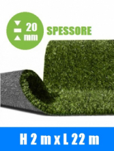 Prato Sintetico Artificiale ITALFROM® - Misure: H2,00 X22 m - Spessore:20 mm