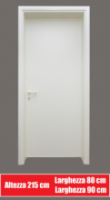 Porta Interna a Battente 1 Anta in Laminato Plastico - H215xL80/90 cm - ITALFROM®