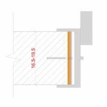 Stipite per Spessore Muro Fino da 16,5 a 19,5 cm per Porte Interne in Pvc - ITALFROM®