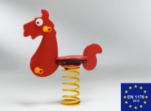 Pony a Molla in Polietilene per Parco Giochi per Bambini - ITALFROM®