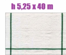 Telo per Pacciamatura  Bianco Quadrettato Tessuto Polipropilene Antistrappo - mt 40 x 5,25  H
