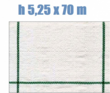 Telo per Pacciamatura  Bianco Quadrettato Tessuto Polipropilene Antistrappo - mt 70 x 5,25  H