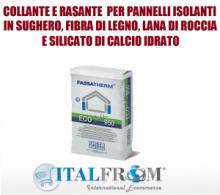 FassaTherm Eco-Light 950 - Sacco da 25 kg -Collante e Rasante per Pannelli Isolanti in Sughero e Lana di Roccia