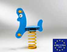 Banana Blu a Molla in Polietilene per Parco Giochi per Bambini - ITALFROM®