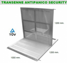 BARRIERA ANTIPANICO SECURITY PER EVENTI IN ALLUMINIO 100X120X120  cm - Confezione da 25 pezzi