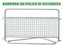 BARRIERA DI SICUREZZA POLICE PER EVENTI  150X110h  cm - Confezione da 10 pezzi