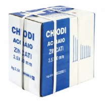 Chiodi in Acciaio Zincati Testa Piana - Confezione da 2,5 kg X 4