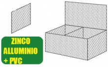 Conf. 10 pz  Diaframmi per Gabbioni Scatola Zinco Alluminio + Pvc Maglia 8x10 mm