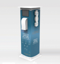 Colonnina Igienizzante in Digiboard con Dispenser Manuale e Display per Prevenzione Covid-19 - Italfrom
