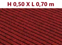 Tappeto Zerbino Carpet  Sanificante Smeraldo Rosso per Casa Hotel - H 0,50 X 0,70