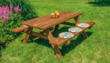 Tavolo Picnic Oasi in Legno di Pino 177X70 cm - ITALFROM 405