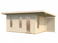 Chalet - Casa in Legno d' Abete Nordico(56mm) - cm 445x290 cm - ITALFROM 442