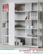 Composizione Libreria Kato B cm 36X204 H - Varie Lunghezze